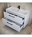Badkamermeubel Florence 01 80cm met wastafel - hoogglans wit