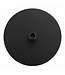 Douchekop rond 20 x 20 cm - mat zwart