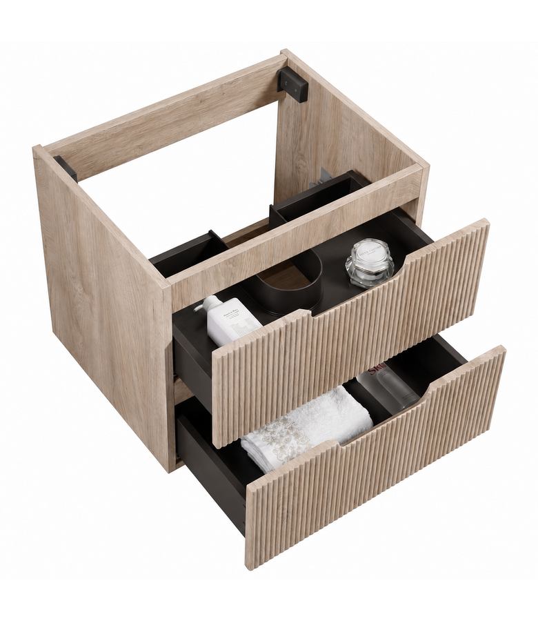 Wastafelkast Thermis 60 x 48 x 50 cm - licht eiken