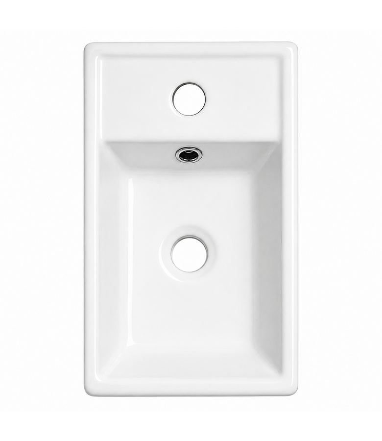 Wastafel Apollo 40 x 22 cm - wit