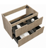 Wastafelkast Thermis 80 x 48 x 50 cm - licht eiken