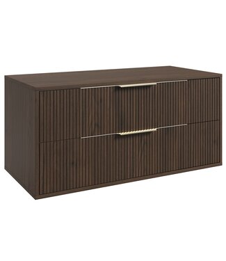 Wastafelkast Rimini - 100 x 46 x 46 cm - walnoot bruin