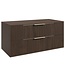 Wastafelkast Rimini - 100 x 46 x 46 cm - walnoot bruin