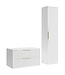 Wastafelkast Rimini met kolomkast - 80 x 46 x 46 cm - mat wit