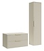 Wastafelkast Rimini met kolomkast - 80 x 46 x 46 cm - beige