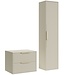 Wastafelkast Rimini met kolomkast - 60 x 46 x 46 cm - beige