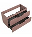 Wastafelkast Thermis 100 x 48 x 50 cm - mat roze