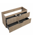 Wastafelkast Thermis 100 x 48 x 50 cm - licht eiken