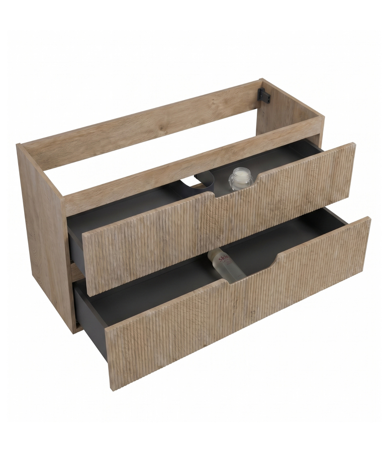 Wastafelkast Thermis 100 x 48 x 50 cm - licht eiken
