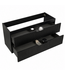 Wastafelkast Thermis 100 x 48 x 50 cm - mat zwart