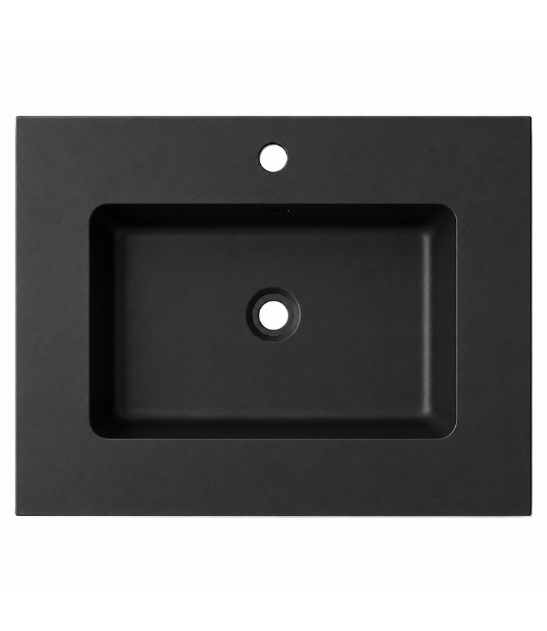Wastafel Angela 80cm - zwart