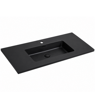 Wastafel Angela 100cm - zwart