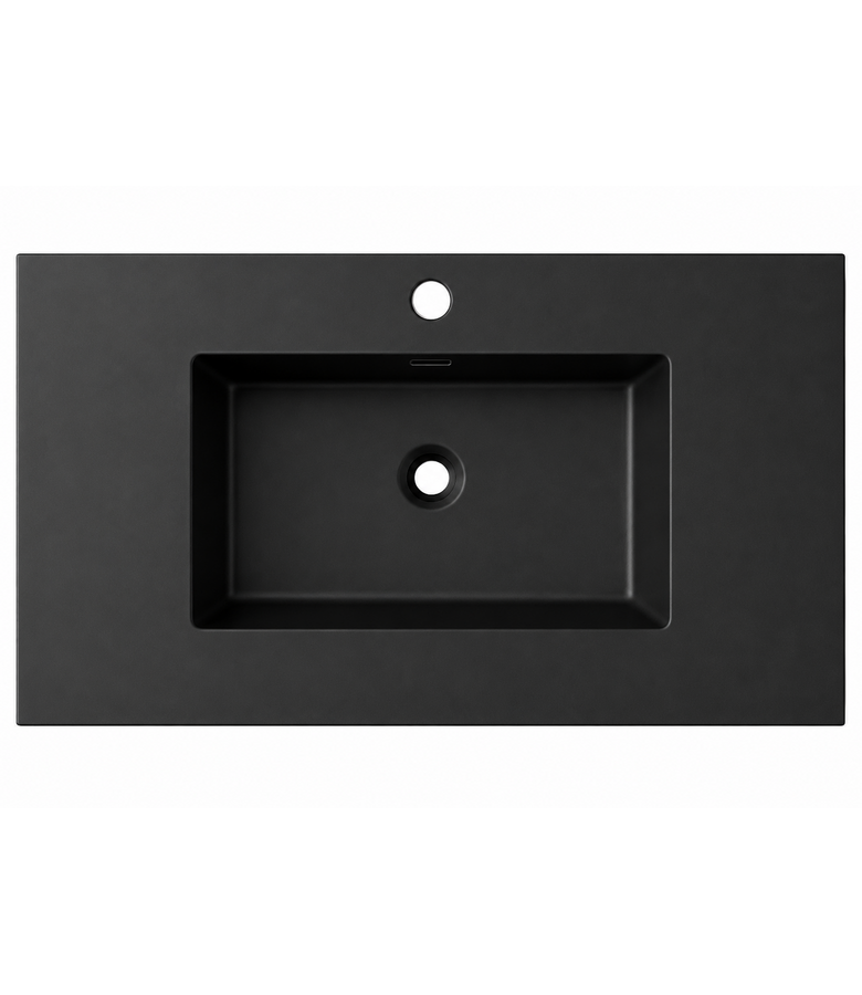 Wastafel Angela 100cm - zwart