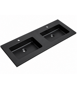Wastafel Angela 120cm - zwart