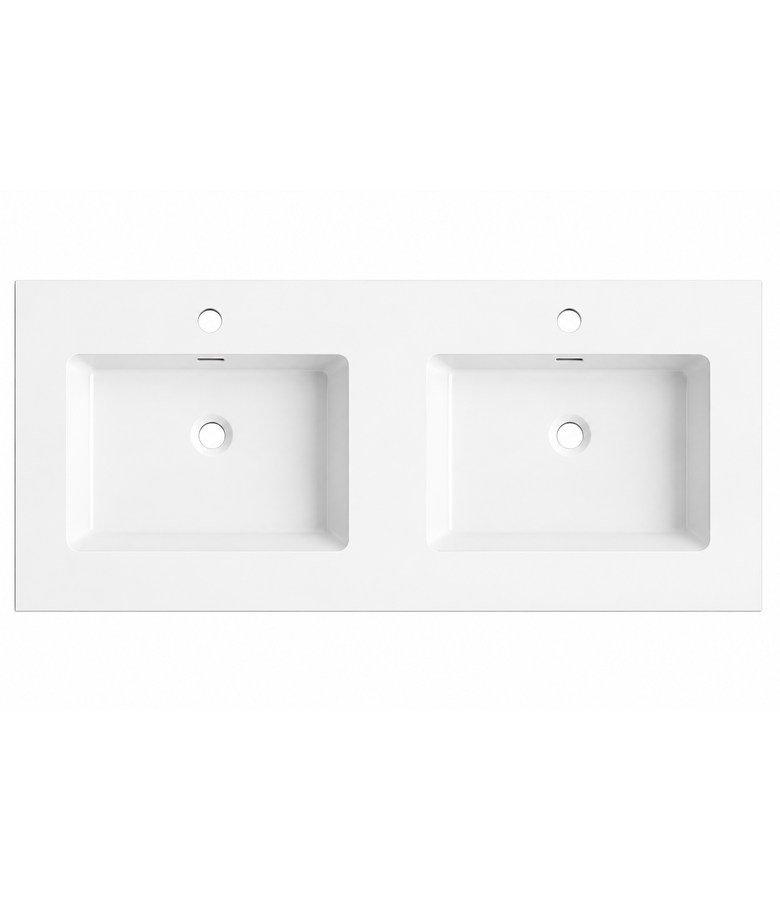 Wastafel Angela 140cm - wit