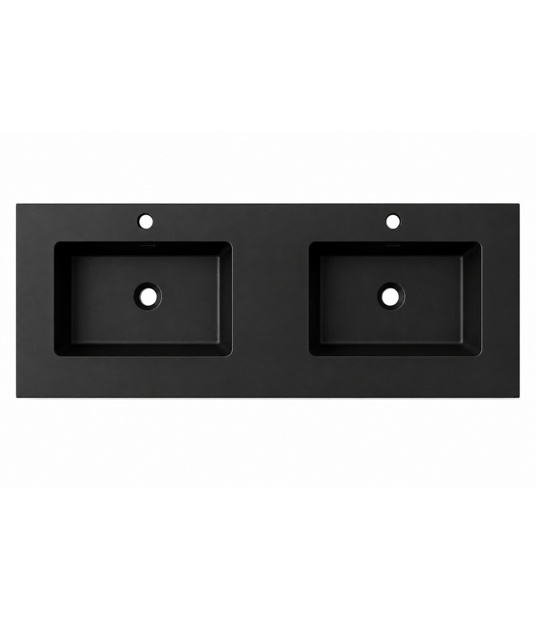 Wastafel Angela 140cm - zwart
