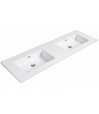 Wastafel Angela 160cm - wit