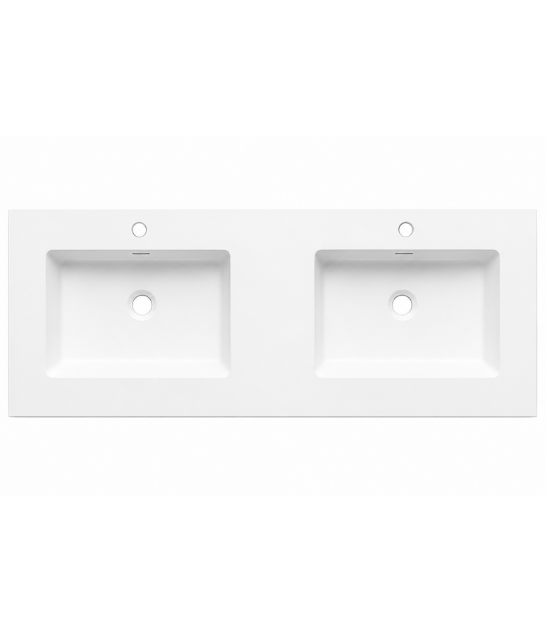 Wastafel Angela 160cm - wit