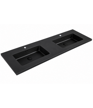 Wastafel Angela 160cm - zwart