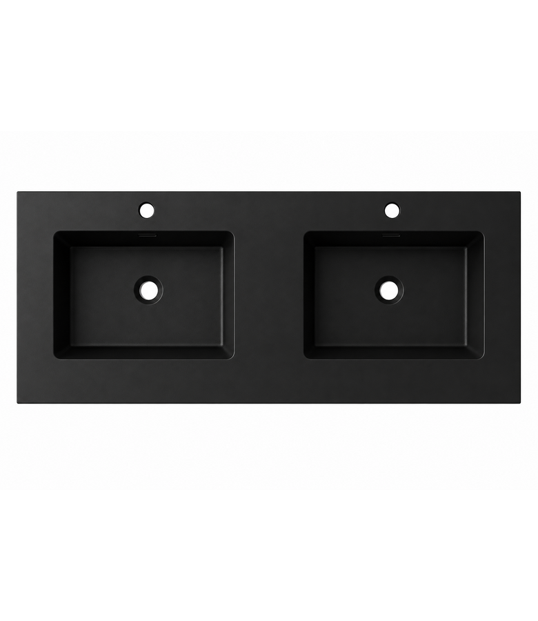 Wastafel Angela 160cm - zwart