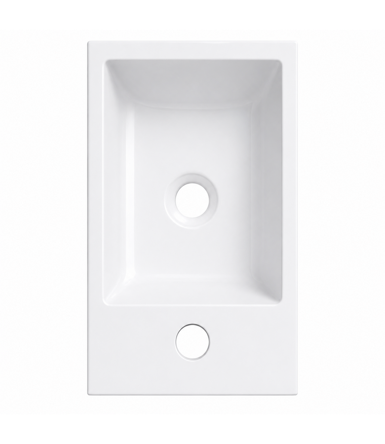 Wastafel Angela 40 x 22 cm - wit