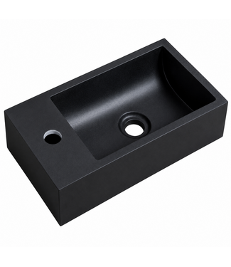 Wastafel Angela 40 x 22 cm - zwart
