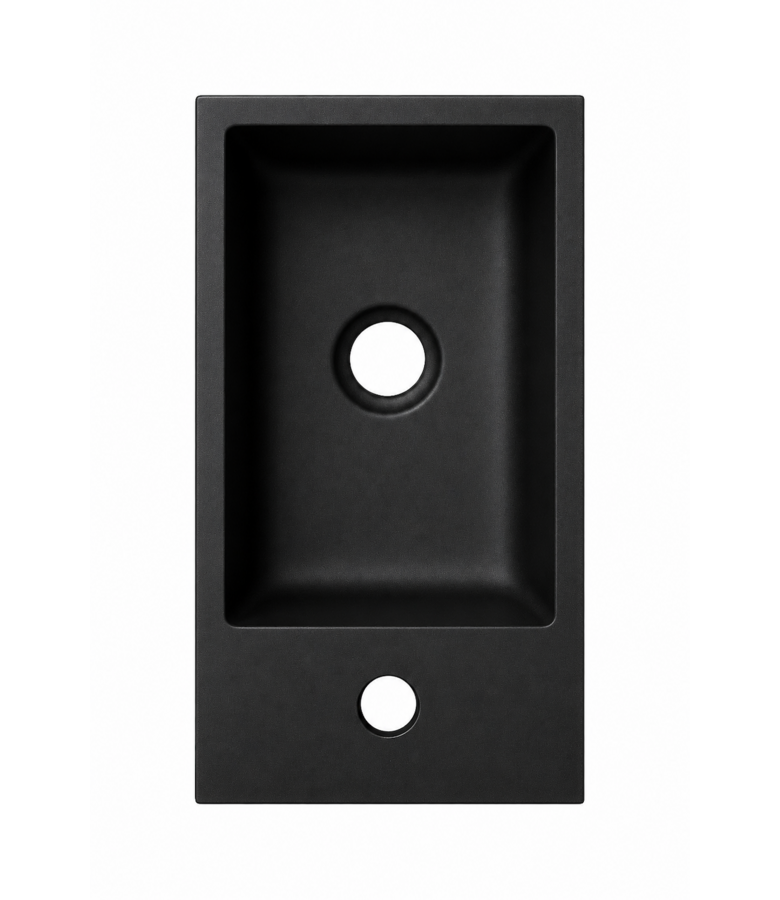 Wastafel Angela 40 x 22 cm - zwart