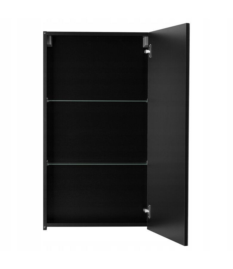 Spiegelkast Luca 50 x 14 x 90 cm - zwart