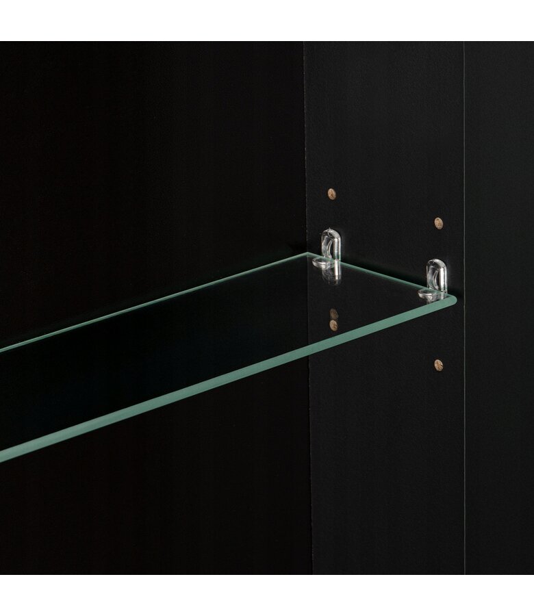 Spiegelkast Luca 50 x 14 x 90 cm - zwart