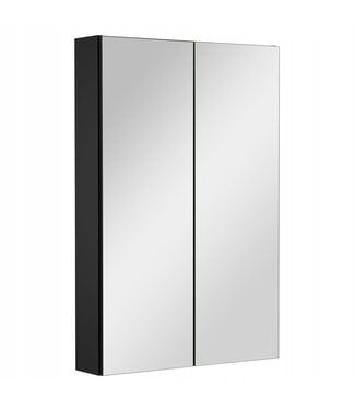 Spiegelkast Luca 60 x 14 x 90 cm - zwart
