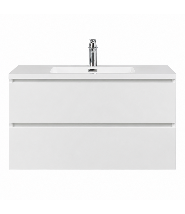 Badkamermeubel Angela 100cm - hoogglans wit