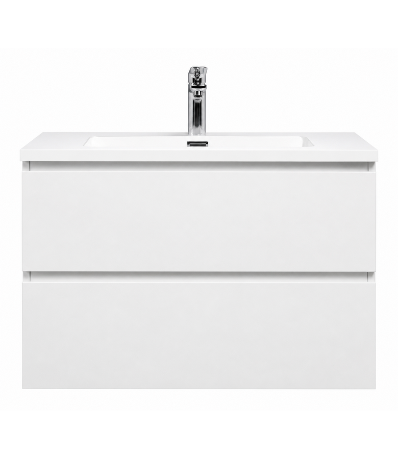 Badkamermeubel Angela 80cm - hoogglans wit