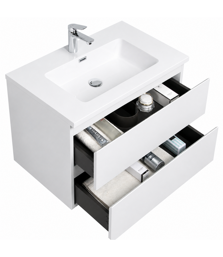 Badkamermeubel Angela 80cm - hoogglans wit