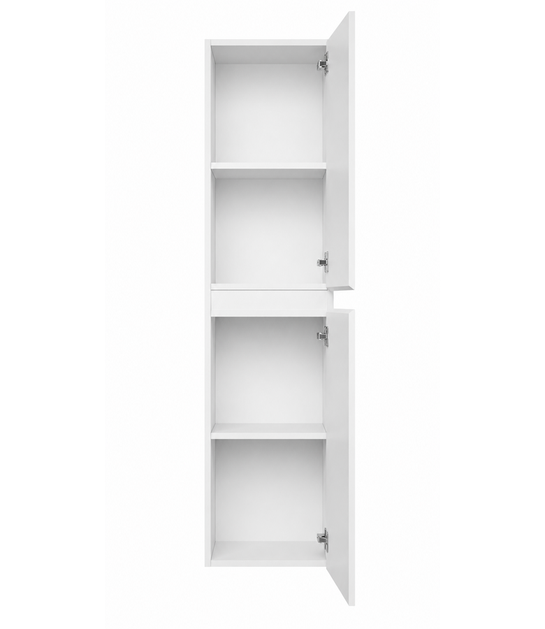 Badkamerkast Angela 40 x 30 x 150 cm - hoogglans wit