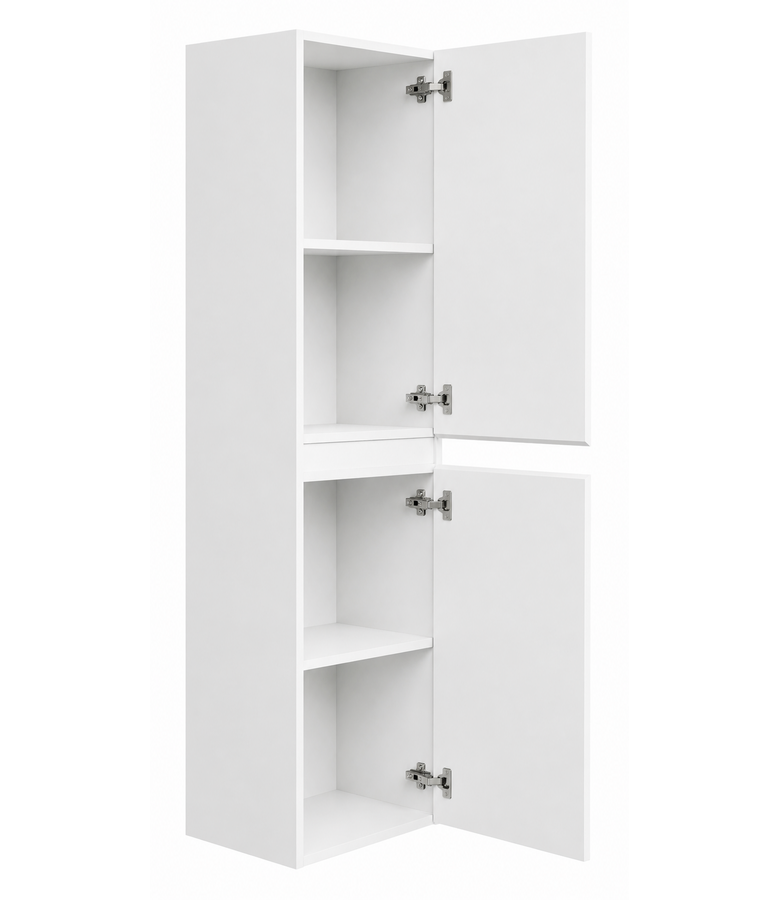 Badkamerkast Angela 40 x 30 x 150 cm - hoogglans wit