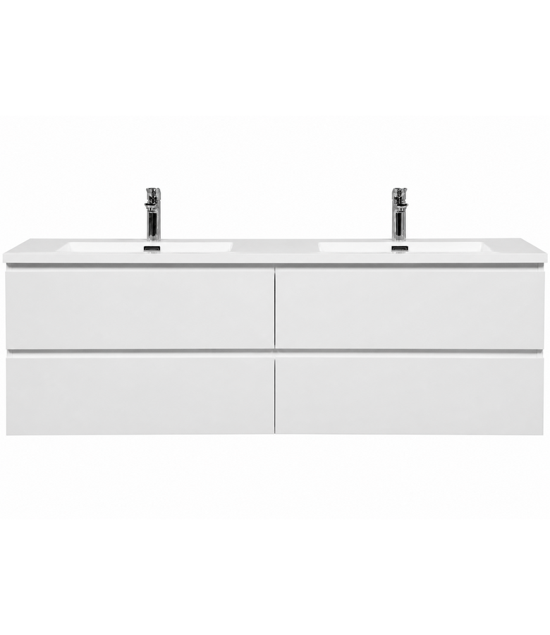Badkamermeubel Angela 160cm - hoogglans wit