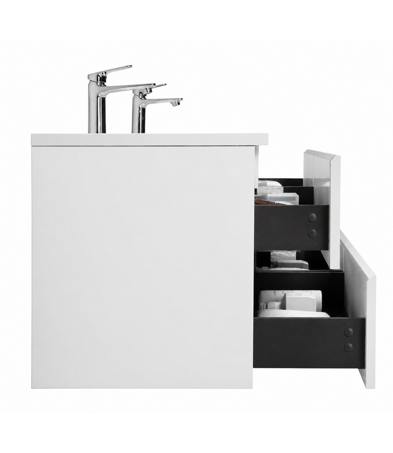 Badkamermeubel Angela 160cm - hoogglans wit
