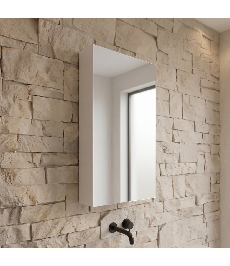 Spiegelkast Siena 40 x 14 x 60 cm - wit