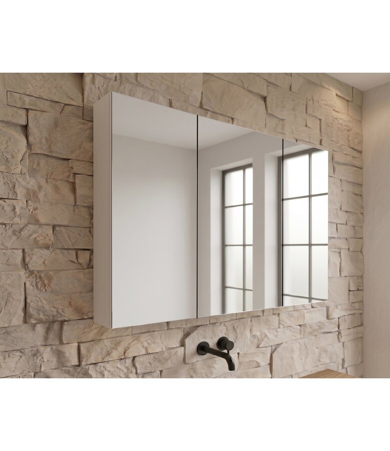 Spiegelkast Siena 100 x 14 x 60 cm - wit