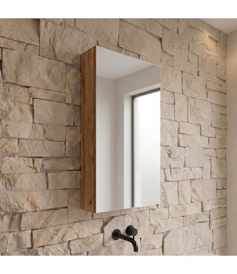 Spiegelkast Siena 40 x 14 x 60 cm - eiken