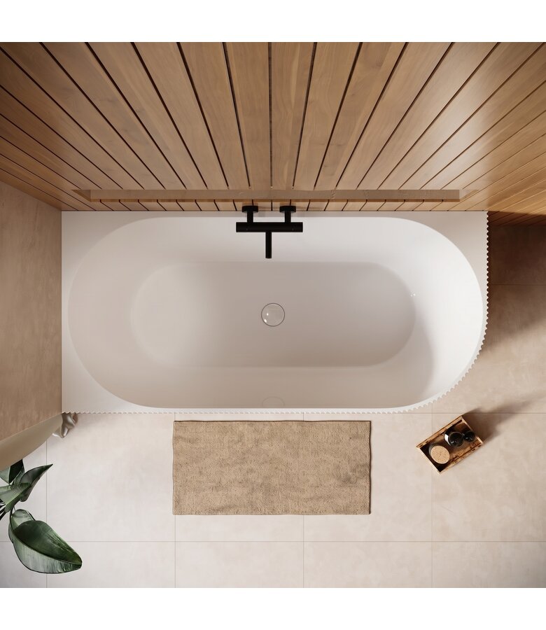 Hoekbad Havana 170 x 80 x 58 cm - wit  - links