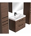 Badkamermeubel Florence 60cm XL set met spiegelkast - walnoot bruin