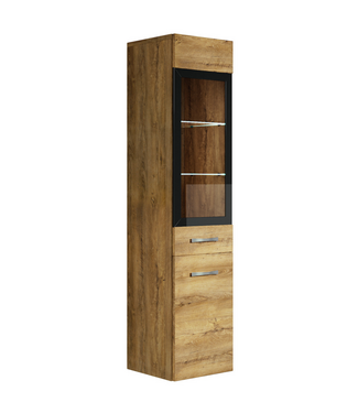 Badkamerkast Rio 30 x 30 x 131 cm - bruin eiken