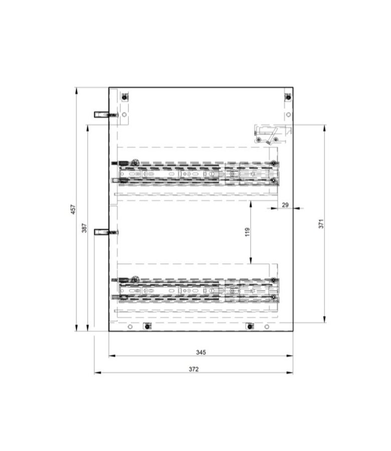 Badkamermeubel Florence 60cm XL set met spiegelkast - walnoot bruin