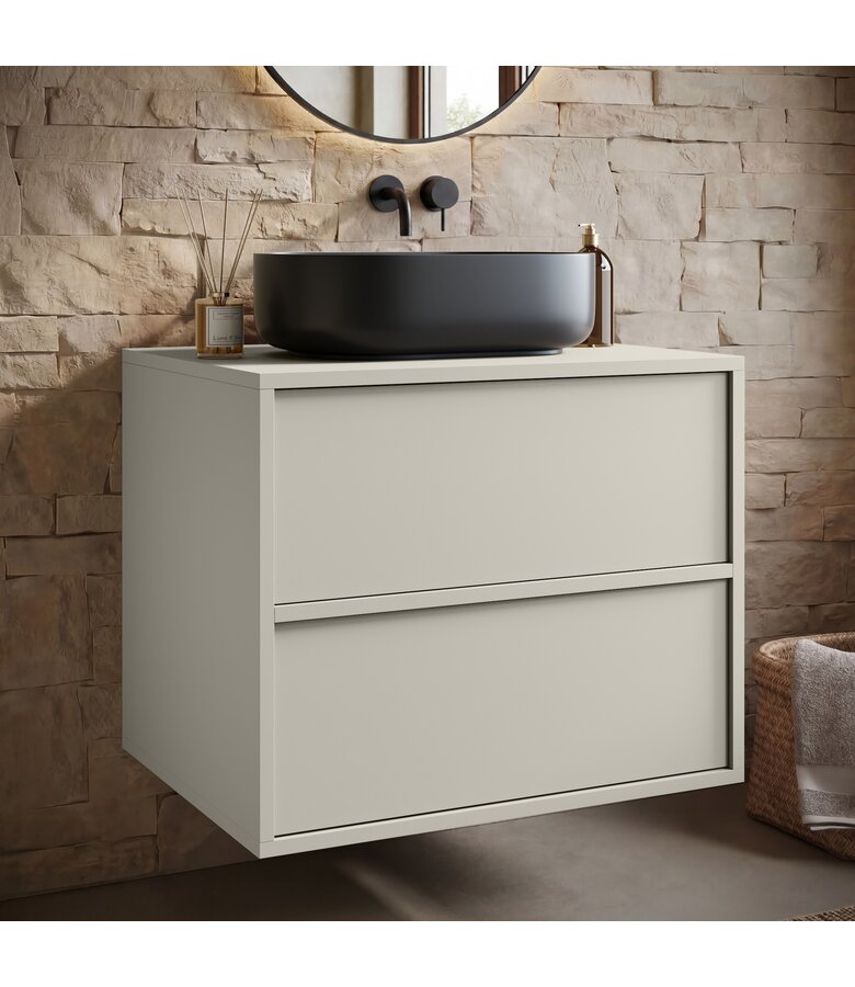 Wastafelkast Mali - 60 x 46 x 54 cm - beige