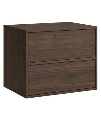 Wastafelkast Mali - 60 x 46 x 54 cm - walnoot bruin
