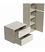 Wastafelkast Mali met kolomkast - 60 x 46 x 54 cm - beige