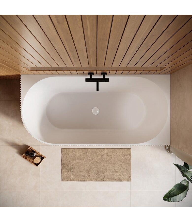 Hoekbad Havana 170 x 80 x 58 cm - wit  - rechts