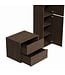 Wastafelkast Mali met kolomkast - 60 x 46 x 54 cm - walnoot bruin