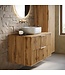 Wastafelkast Rimini met kolomkast - 80 x 46 x 46 cm - eiken